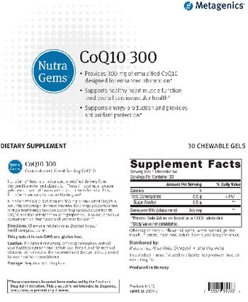 Metagenics NutraGems CoQ10 300 - supplement