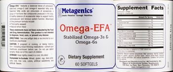 Metagenics Omega-EFA - supplement