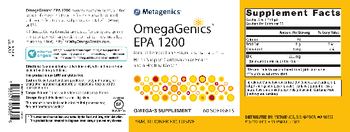 Metagenics OmegaGenics EPA 1200 Natural Lemon-Lime Flavor - omega3 supplement