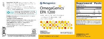 Metagenics OmegaGenics EPA 1200 Natural Lemon-Lime Flavor - omega3 supplement