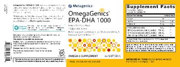 Metagenics OmegaGenics EPA-DHA 1000 Natural Lemon Flavor - omega3 supplement