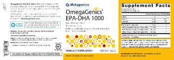 Metagenics OmegaGenics EPA-DHA 1000 Natural Lemon Flavor - omega3 supplement