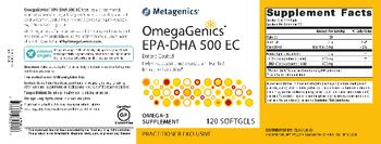 Metagenics OmegaGenics EPA-DHA 500 EC - omega3 supplement