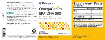 Metagenics OmegaGenics EPA-DHA 500 EC Natural Lemon Flavor - omega3 supplement