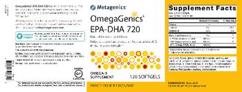 Metagenics OmegaGenics EPA-DHA 720 Natural Lemon-Lime Flavor - omega3 supplement