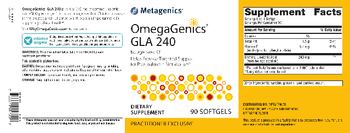 Metagenics OmegaGenics GLA 240 - supplement