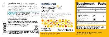 Metagenics OmegaGenics Mega 10 Natural Lemon Flavor - omega 3 7 supplement