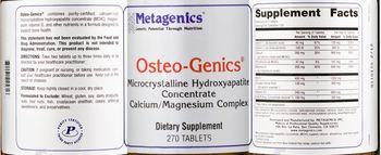 Metagenics Osteo-Genics - supplement