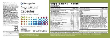 Metagenics PhytoMulti Capsules - supplement