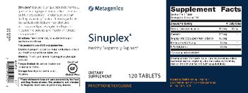 Metagenics Sinuplex - supplement