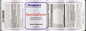 Metagenics SpectraZyme - supplement