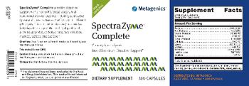 Metagenics SpectraZyme Complete - supplement