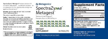 Metagenics SpectraZyme Metagest - supplement