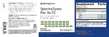 Metagenics SpectraZyme Pan 9x ES - supplement