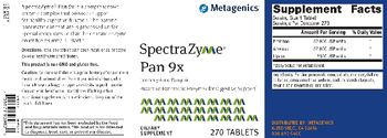 Metagenics SpectraZyme Pan 9x - supplement