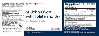 Metagenics St. John's Wort with Folate and B12 - supplement