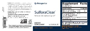 Metagenics SulforaClear - supplement