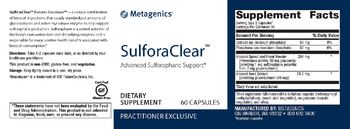 Metagenics SulforaClear - supplement