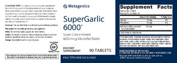 Metagenics SuperGarlic 6000 - supplement