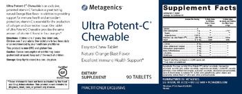 Metagenics Ultra Potent-C Chewable Natural Orange Blast Flavor - supplement
