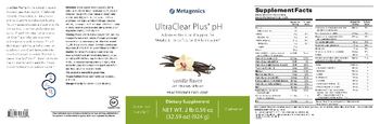 Metagenics UltraClear Plus pH Vanilla Flavor - supplement