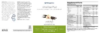 Metagenics UltraClear Plus Vanilla Flavor - supplement