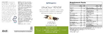 Metagenics UltraClear Renew Vanilla Flavor - supplement