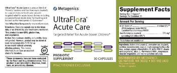 Metagenics UltraFlora Acute Care - probiotic supplement