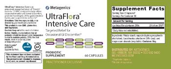 Metagenics UltraFlora Intensive Care - probiotic supplement