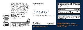 Metagenics Zinc A.G. - supplement