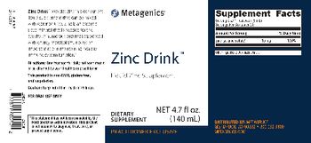 Metagenics Zinc Drink - supplement