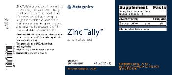 Metagenics Zinc Tally - supplement