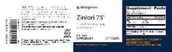 Metagenics Zinlori 75 - supplement