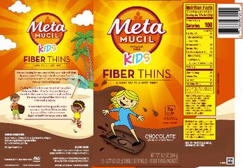 Metamucil Kids Fiber Thins Chocolate - supplement
