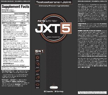 Metis Nutrition JXT5 - supplement