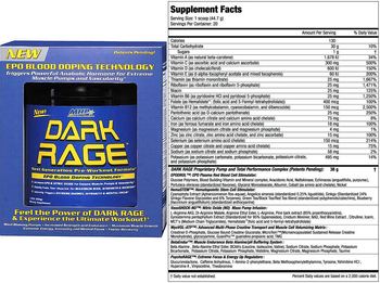 MHP Maximum Human Performance Dark Rage - supplement