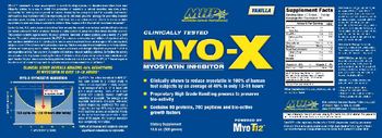 MHP Maximum Human Performance MYO-X Myostatin Inhibitor Vanilla - supplement
