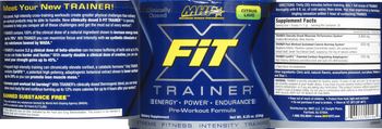 MHP Maximum Human Performance XFit Trainer Citrus Lime - supplement