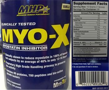 MHP Myo-X Vanilla - supplement