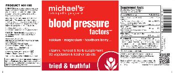 Michael's Naturopathic Programs Blood Pressue Factors - vitamin mineral herb supplement