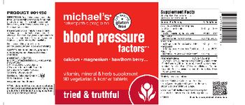 Michael's Naturopathic Programs Blood Pressure Factors - vitamin mineral herb supplement