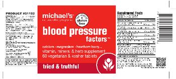 Michael's Naturopathic Programs Blood Pressure Factors - vitamin mineral herb supplement