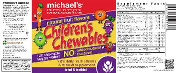 Michael's Naturopathic Programs Children's Chewables - kids daily multi vitamin mineral supplement