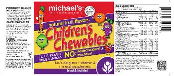 Michael's Naturopathic Programs Children's Chewables - kids daily multi vitamin mineral supplement