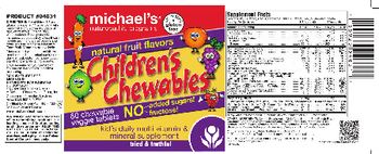 Michael's Naturopathic Programs Children's Chewables - kids daily multi vitamin mineral supplement