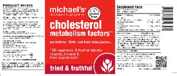 Michael's Naturopathic Programs Cholesterol Metabolism Factors - vitamin mineral herb supplement