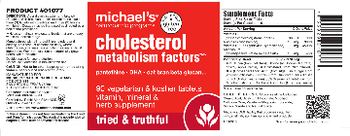 Michael's Naturopathic Programs Cholesterol Metabolism Factors - vitamin mineral herb supplement