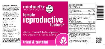 Michael's Naturopathic Programs Female Reproductive Factors - vitamin mineral herb supplement
