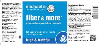 Michael's Naturopathic Programs Fiber & More - herbal supplement