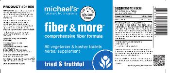 Michael's Naturopathic Programs Fiber & More - herbal supplement